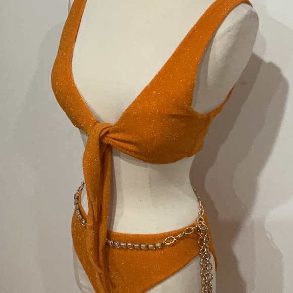 Maiyo Melody Bikini Set in Orange, Size: M/L - Picture 8 of 9